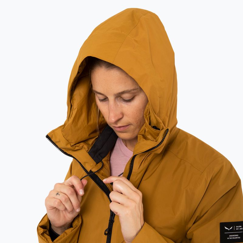 Дамско зимно дълго яке Salewa Fanes 2L PTX Parka golden brown 4