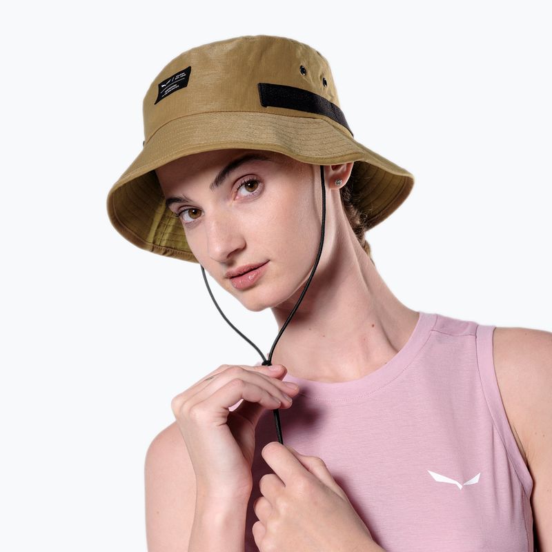 Salewa Puez Hemp Brimmed златисто кафява шапка 2