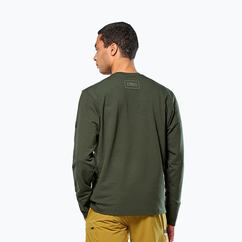 Мъжки суичър Salewa Fanes Dry Pullover тъмно маслинен 3