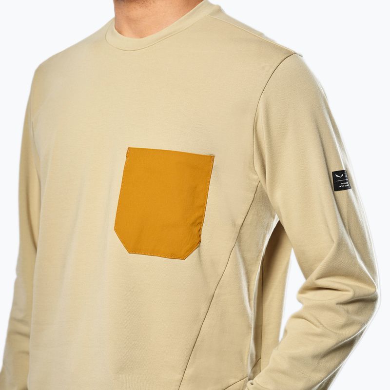 Мъжки суитшърт Salewa Fanes Dry Pullover quicksand 4