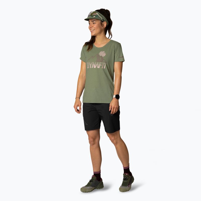 DYNAFIT дамска тениска за трекинг Transalper Graphic SS sage 2
