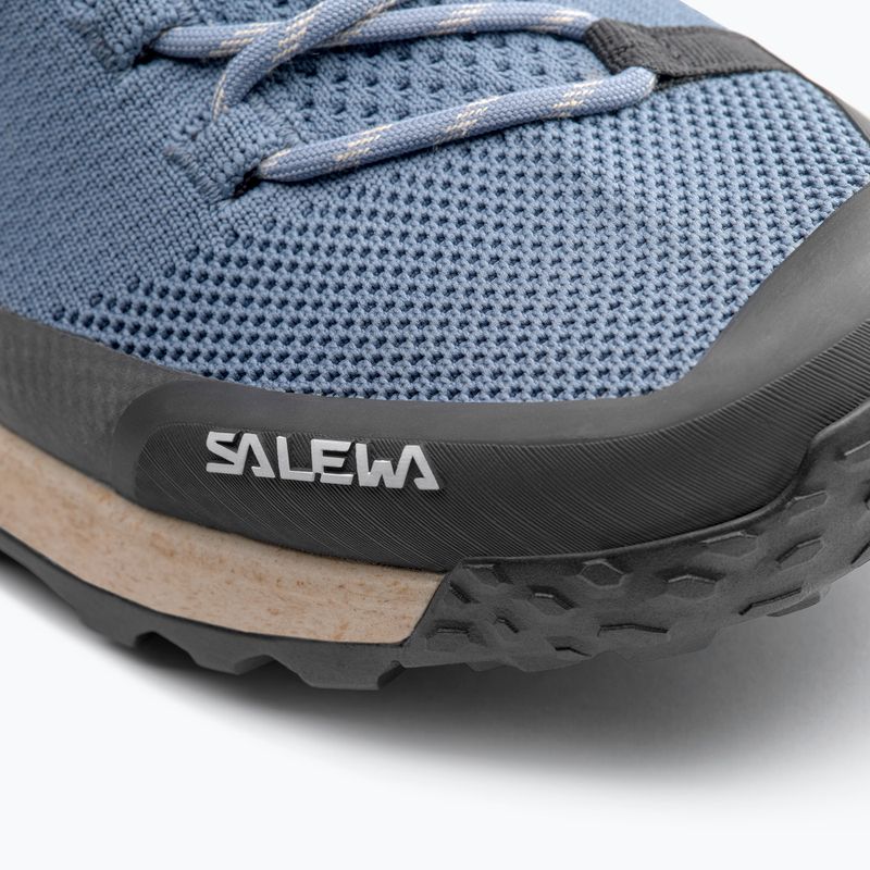 Мъжки туристически обувки Salewa Puez Knit Mid Ptx java blue / black 6