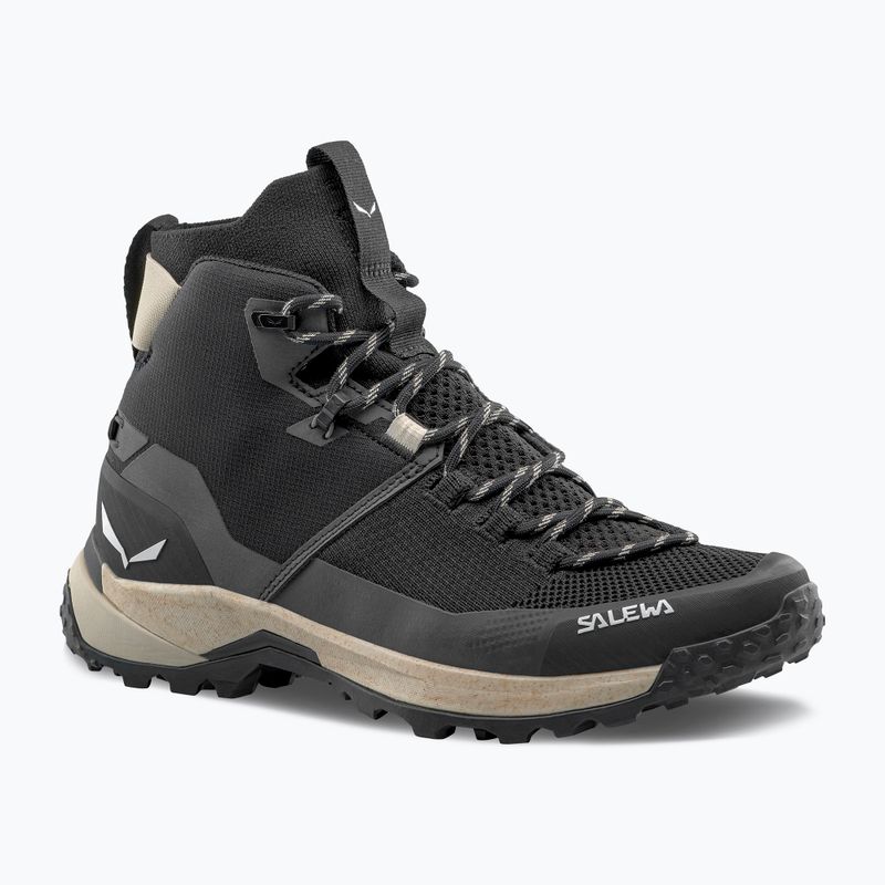 Дамски туристически обувки Salewa Puez Knit Mid Ptx black / black