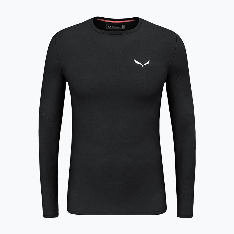 Мъжка термоакивна блуза с дълъг ръкав Salewa Cristallo Warm Amr black out