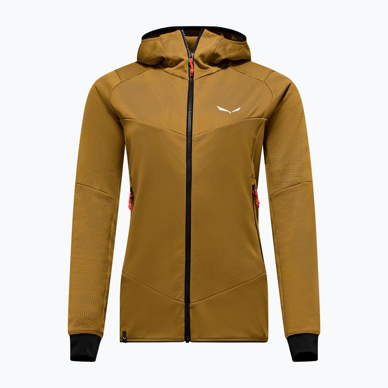 Дамски суитшърт за трекинг Salewa Sella Crevasse Hd golden brown