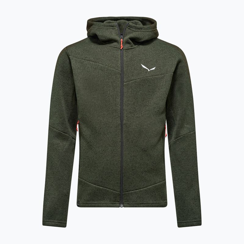 Мъжка блуза за туризъм Salewa Puez Rocca Polarlite Hood dark olive 5