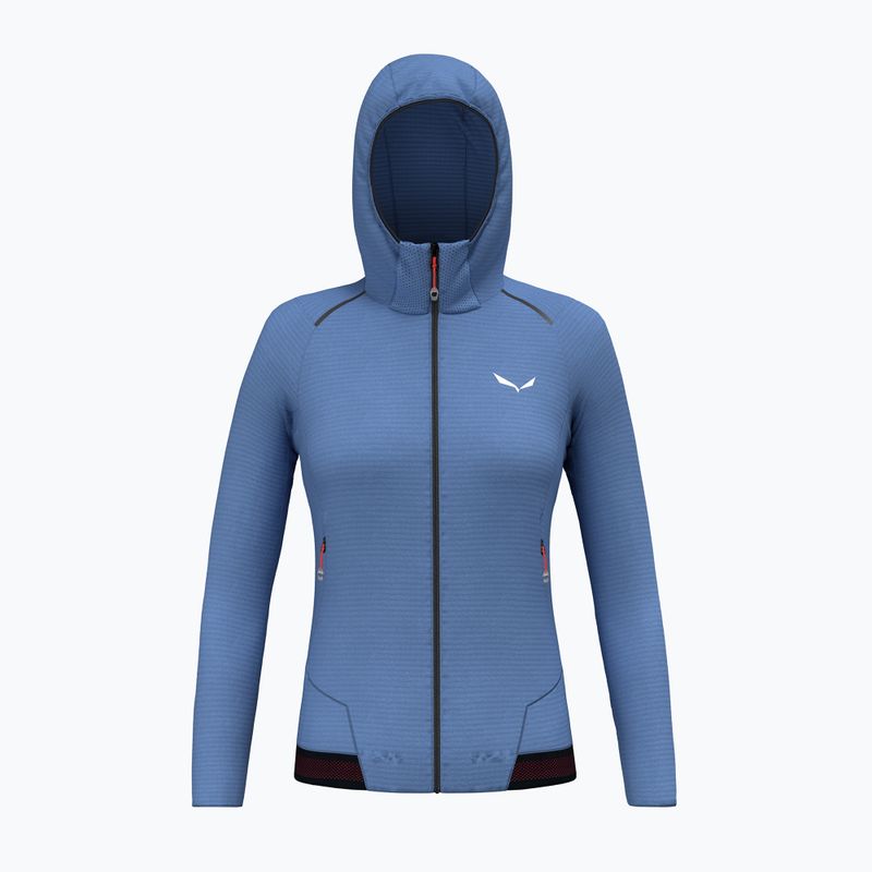 Дамски суитшърт за трекинг Salewa Pedroc PL Hooded morning blue 5