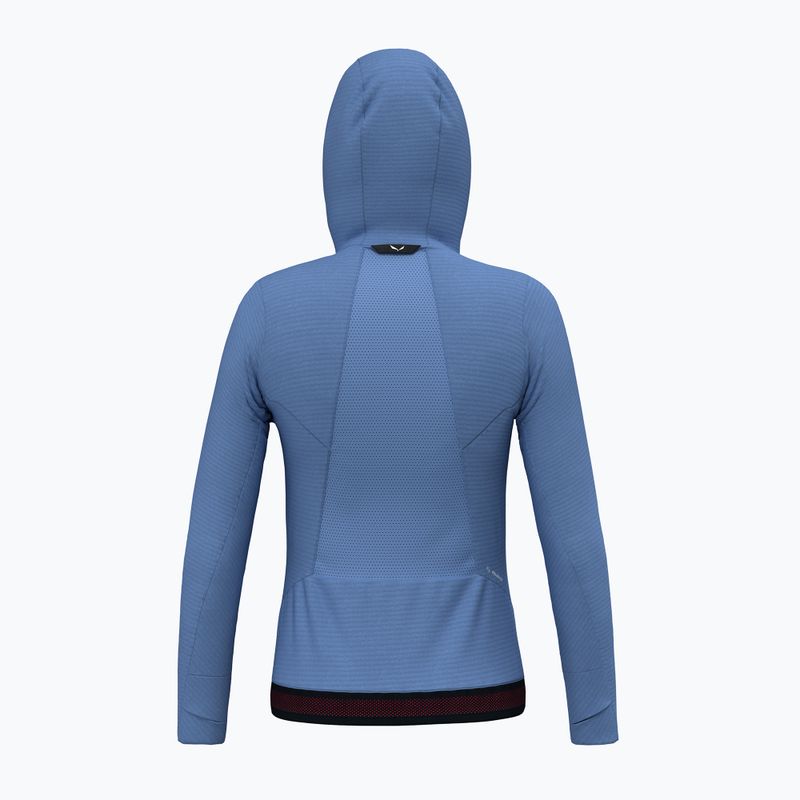 Дамска туристическа блуза Salewa Pedroc PL Hooded morning blue 2