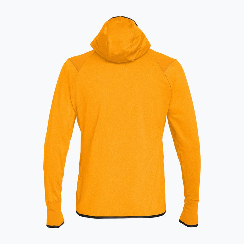 Мъжки трекинг суитшърт Salewa Agner Hybrid PL/DST FZ Hoody turmeric melange/0910 2