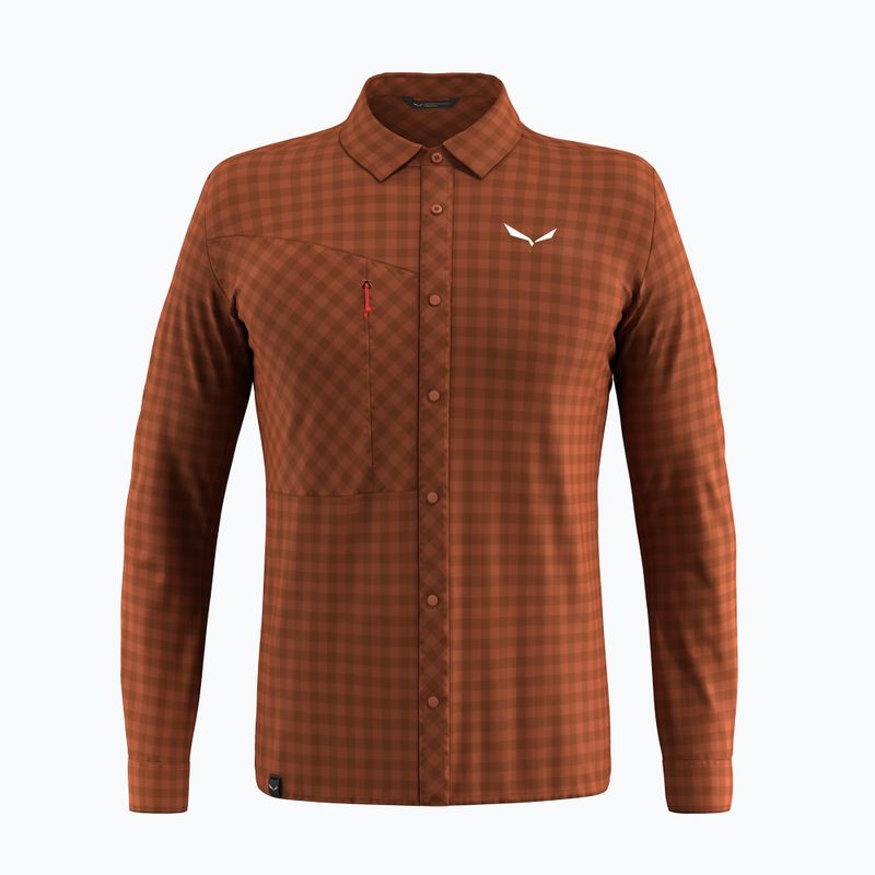 Мъжка риза Salewa Puez Dry L/S bombay brown
