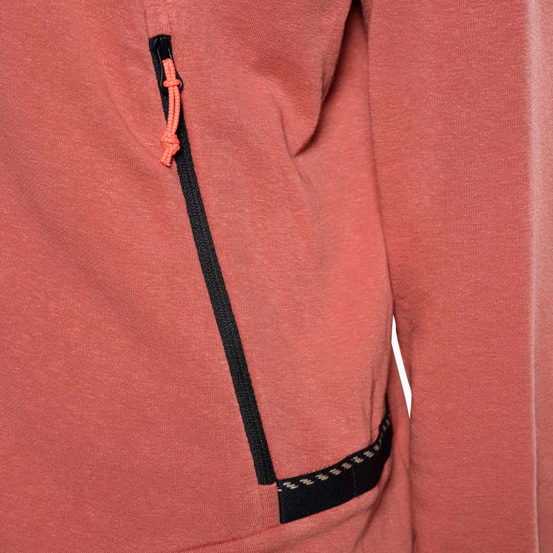 Salewa дамски трекинг суитчър Agner Hemp 2 с качулка etruscan red 5