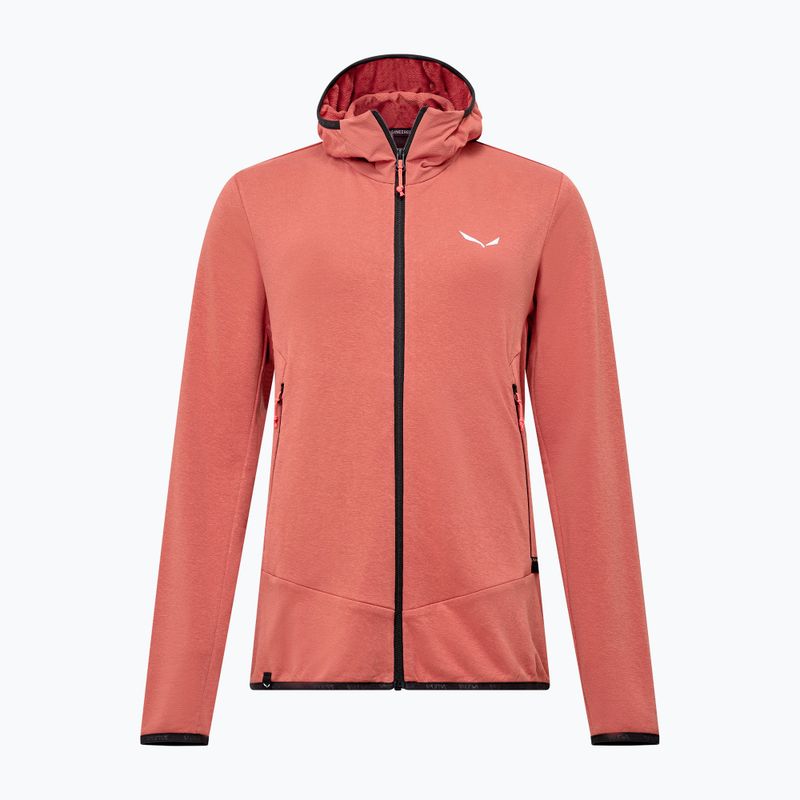 Salewa дамски трекинг суитчър Agner Hemp 2 с качулка etruscan red 7