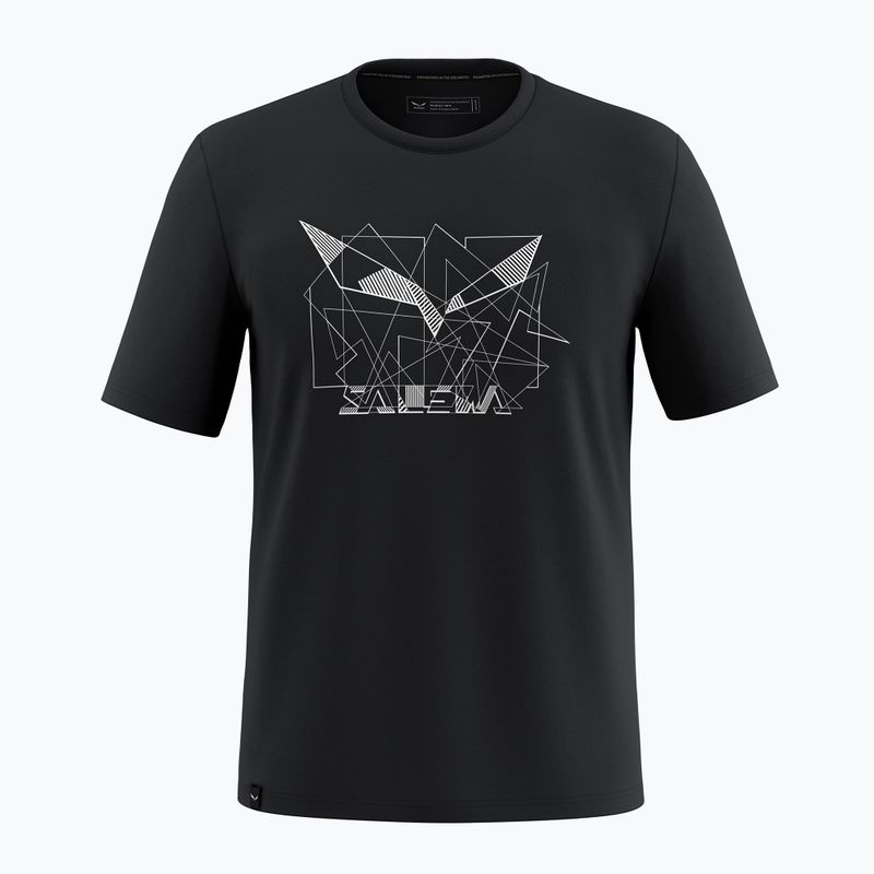 Мъжка тениска Salewa Eagle Geometric black out
