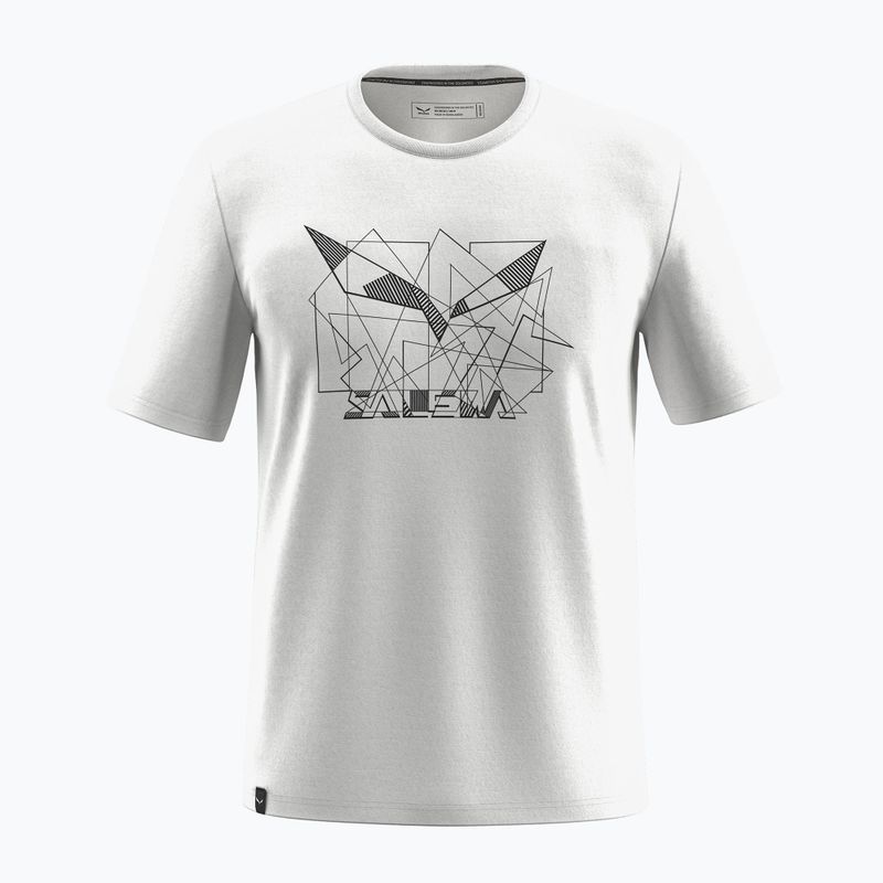 Мъжка тениска Salewa Eagle Geometric T-shirt optical white
