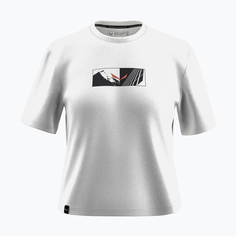 Salewa дамска тениска Eagle Hybrid Loose optical white