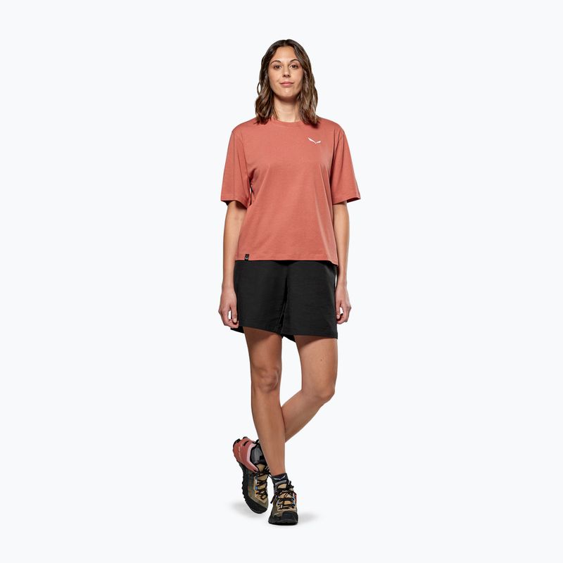 Дамска тениска Salewa Eagle Sunset Loose etruscan red 2
