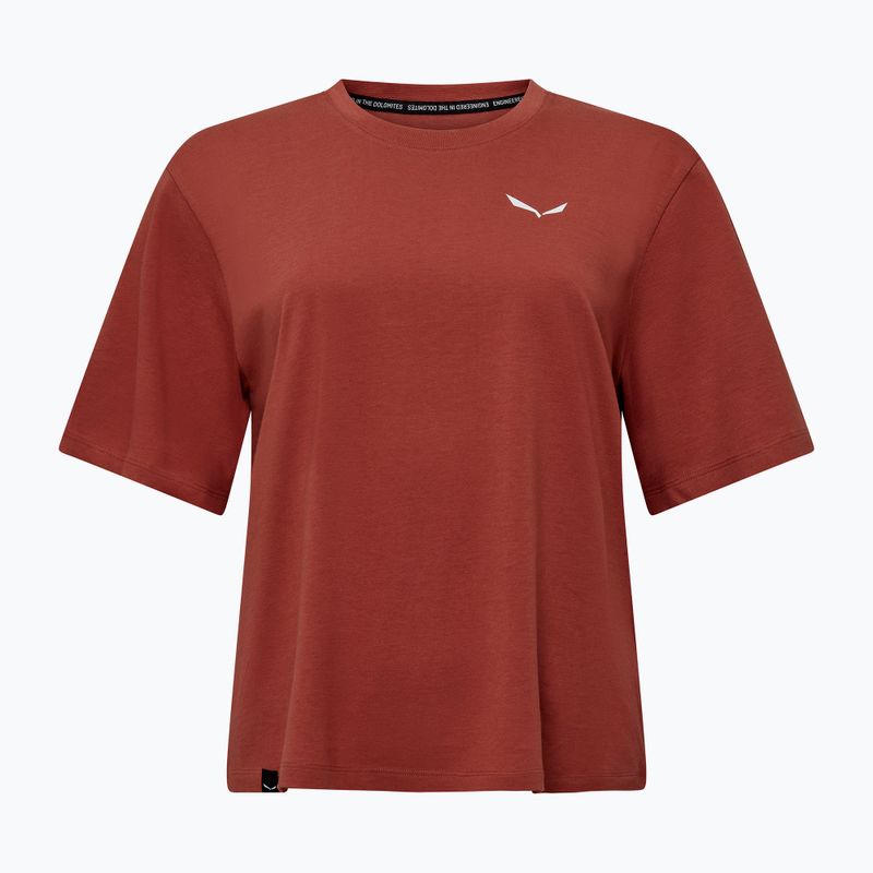 Дамска тениска Salewa Eagle Sunset Loose etruscan red 5