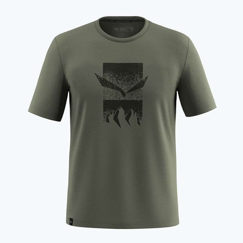 Мъжка тениска Salewa Eagle 3CIME в избледняло зелено