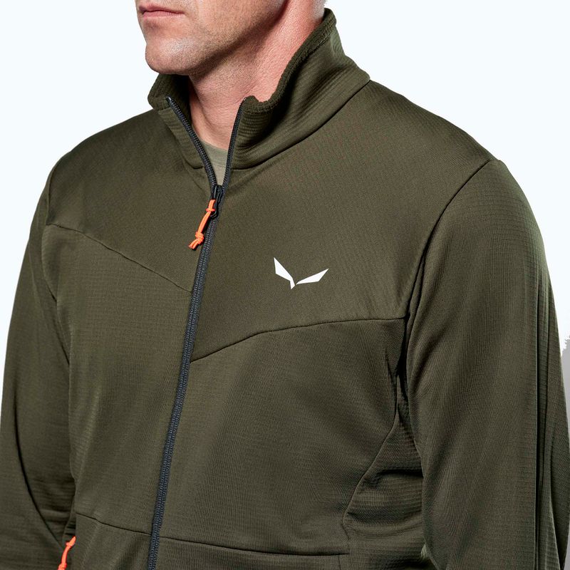 Мъжки суитшърт за трекинг Salewa Puez Cammio PL dark olive 4