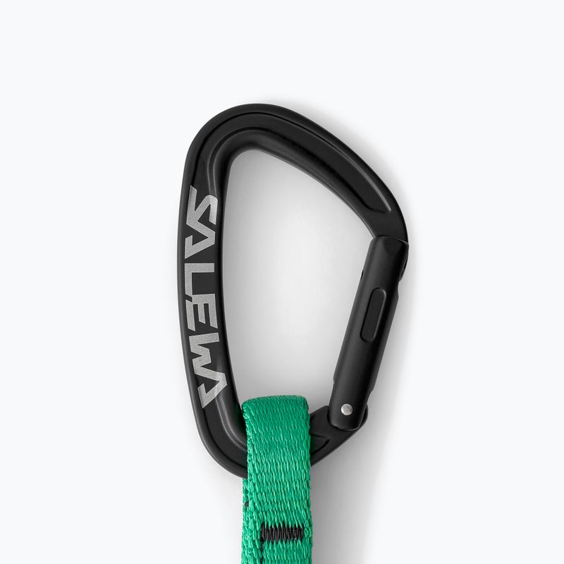 Примка за катерене Salewa Ortles Str/Bnt 170 Qd black/Irish green 3