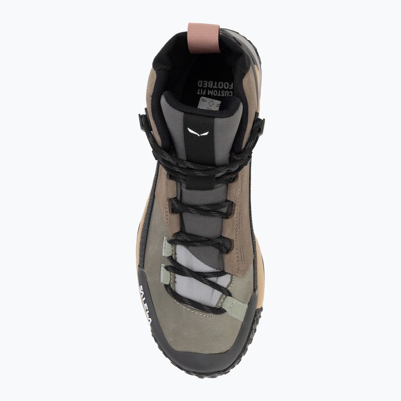 Salewa дамски ботуши за трекинг Puez Leather Mid Ptx bungee cord / onyx 5
