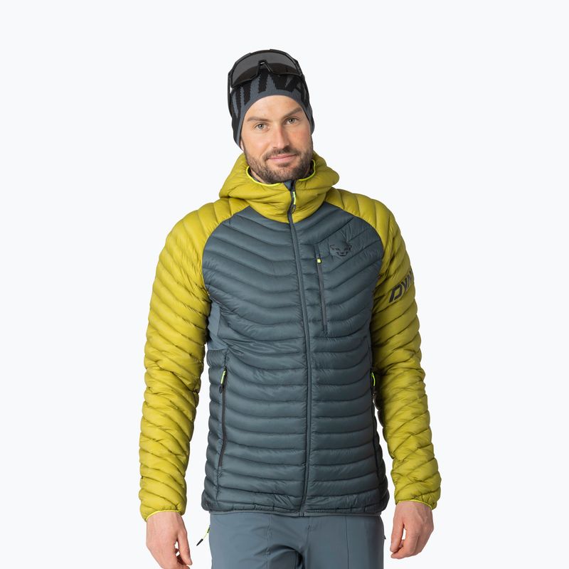 Мъжко пухено яке DYNAFIT Radical Down Hooded golden lime/0720