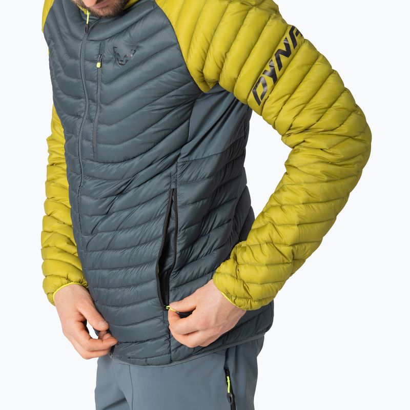 Мъжко пухено яке DYNAFIT Radical Down Hooded golden lime/0720 5