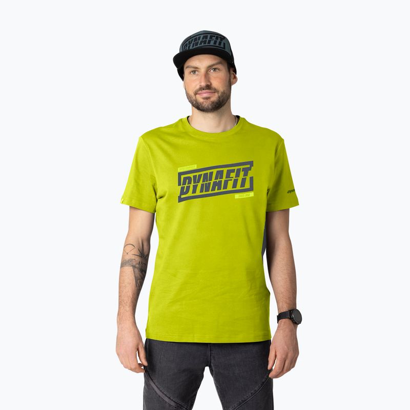 Мъжка тениска DYNAFIT Graphic CO golden lime/tabloid