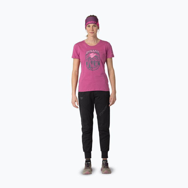 Дамска тениска DYNAFIT Graphic Co magenta/horizon 2