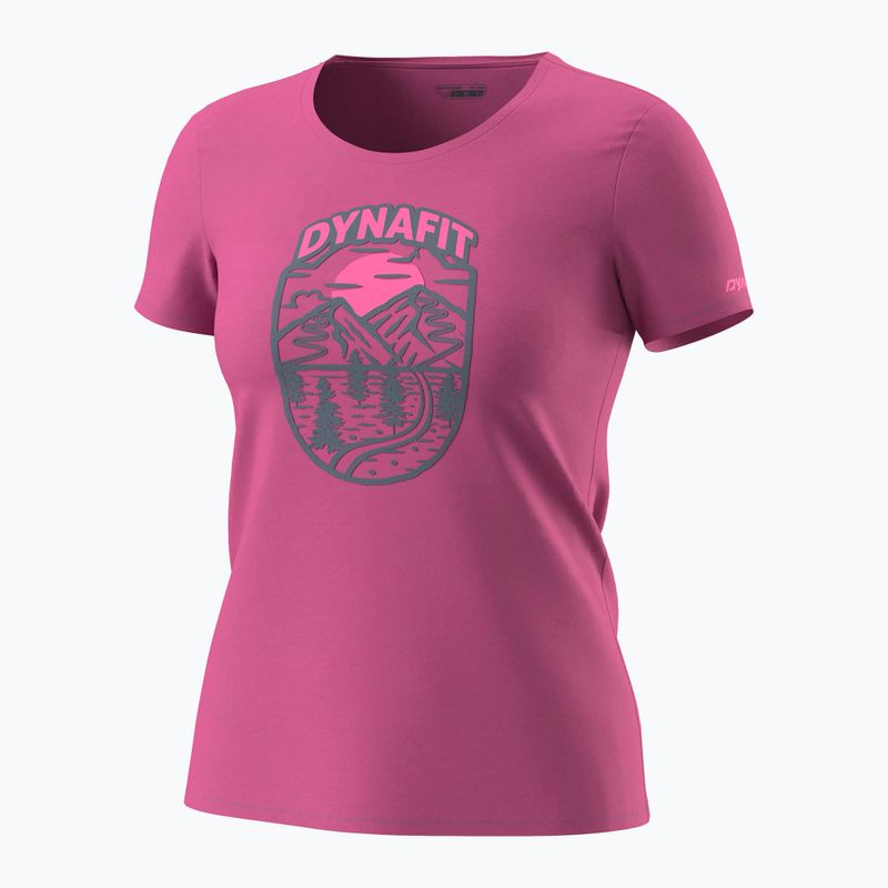 Дамска тениска DYNAFIT Graphic Co magenta/horizon 4