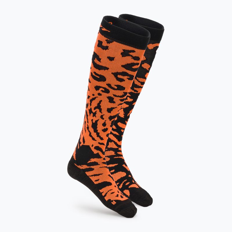 Дамски скиорски чорапи DYNAFIT FT Graphic ultra orange