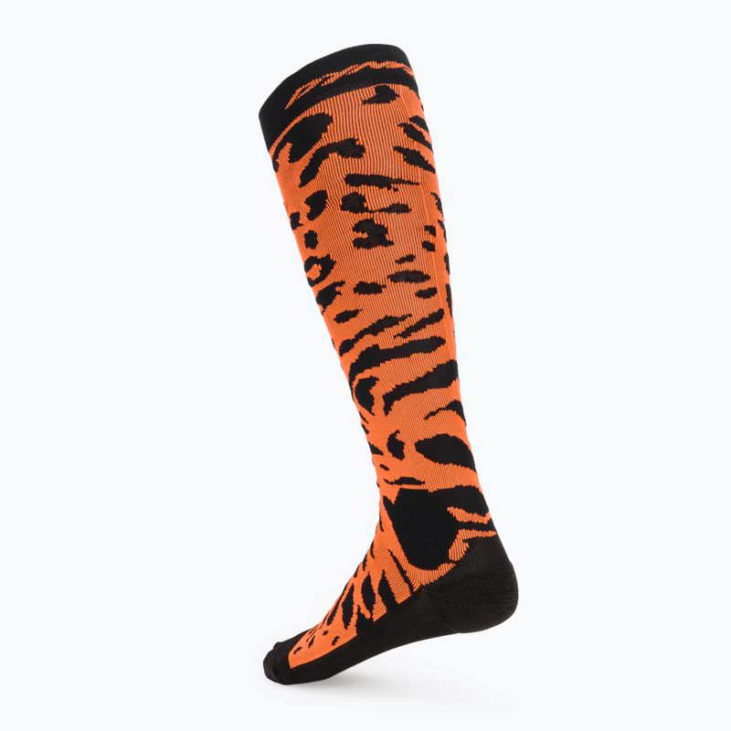 Дамски скиорски чорапи DYNAFIT FT Graphic ultra orange 2