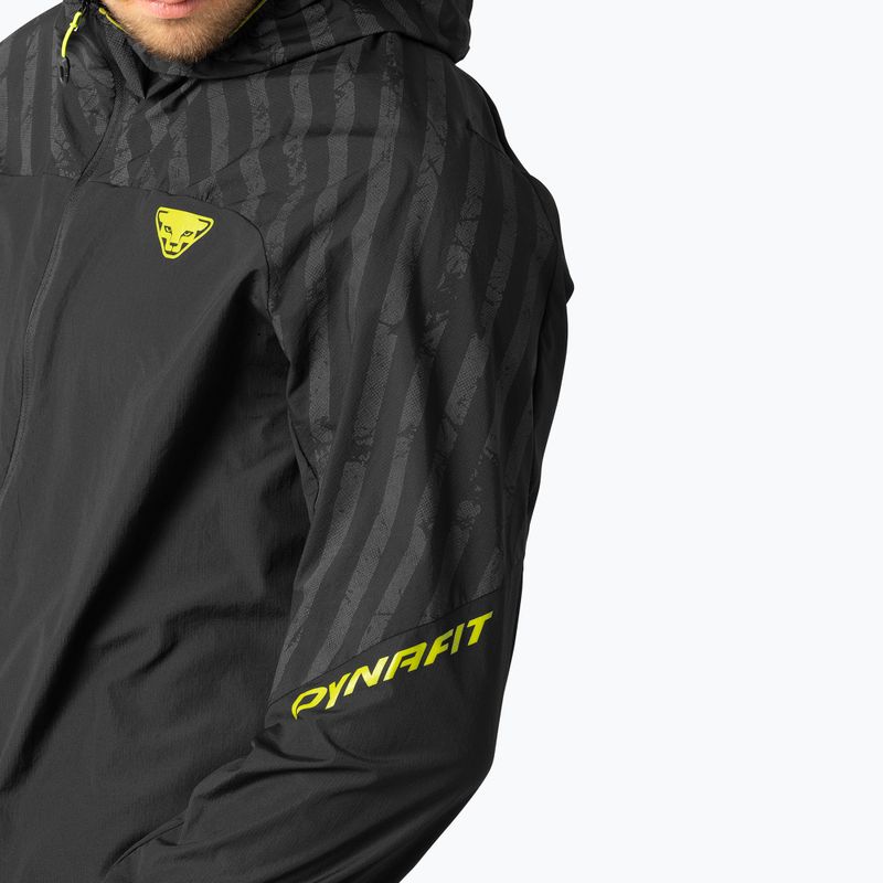 Мъжко яке за бягане DYNAFIT Trail Reflective Wind black out/5A30 5