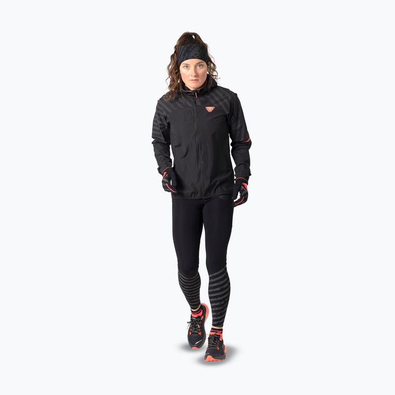 Дамско яке за бягане DYNAFIT Trail Reflective Wind black out/6A10 2