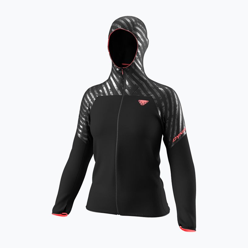 Дамско яке за бягане DYNAFIT Trail Reflective Wind black out/6A10 8