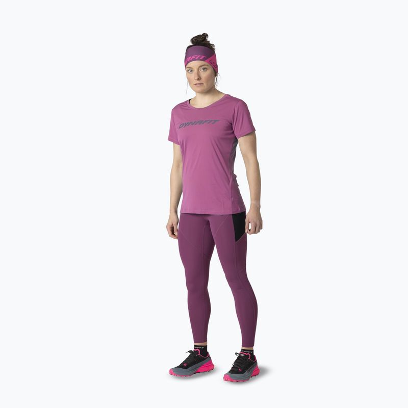Дамска туристическа тениска DYNAFIT Traverse 2 magenta 2