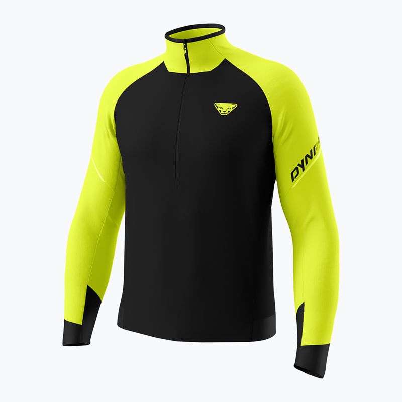 Мъжки суитшърт за бягане DYNAFIT Alpine 1/2 Zip Tee ultra yellow/0910 4