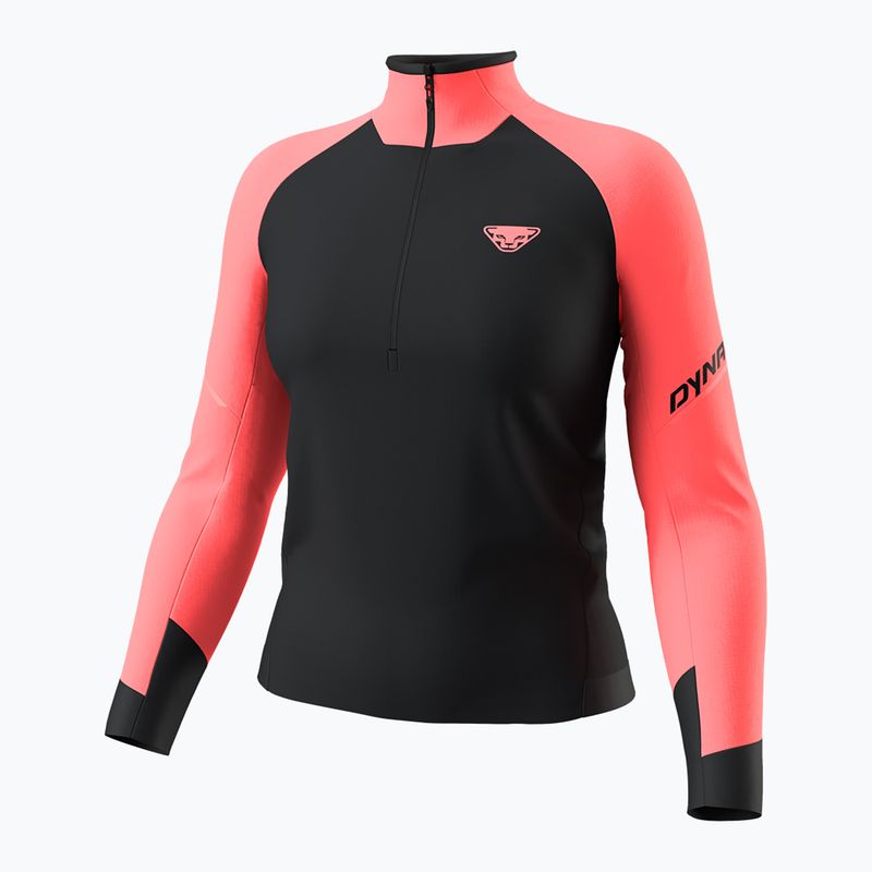 Дамски суичър за бягане DYNAFIT Alpine 1/2 Zip Tee ultra coral/0910 4