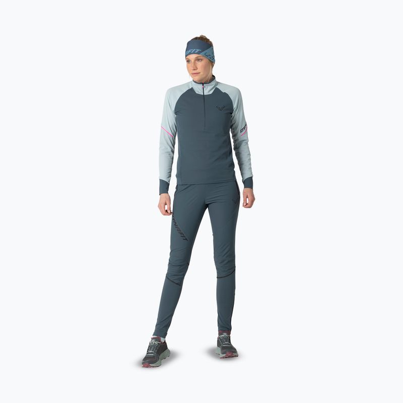 Дамски суичър за бягане DYNAFIT Alpine 1/2 Zip Tee cloud blue/0720 2