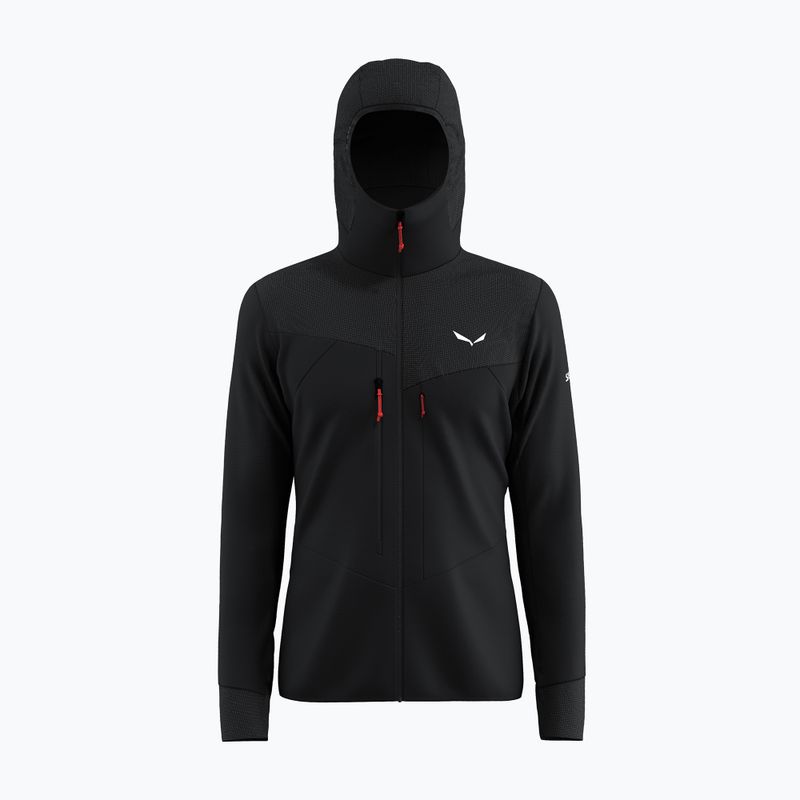 Мъжки суитшърт за трекинг Salewa Agner PL Hooded black out