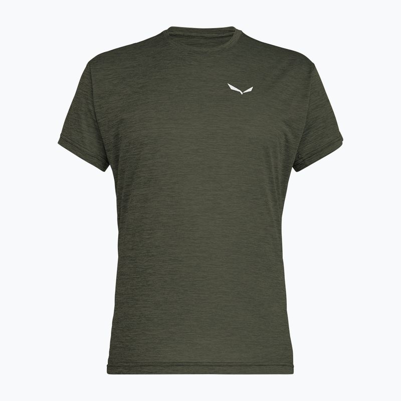 Мъжка тениска Salewa Puez Melange Dry faded green melange