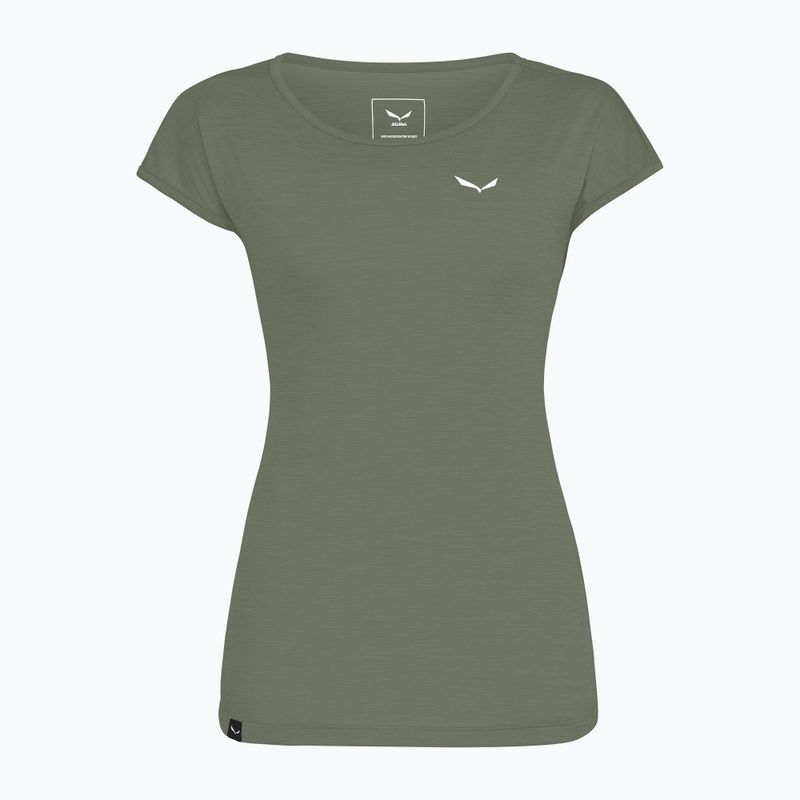 Дамска тениска Salewa Puez Melange Dry faded green melange