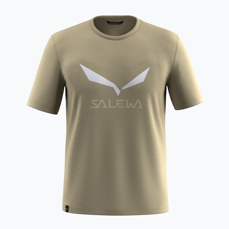 Мъжка тениска Salewa Solidlogo Dry quicksand