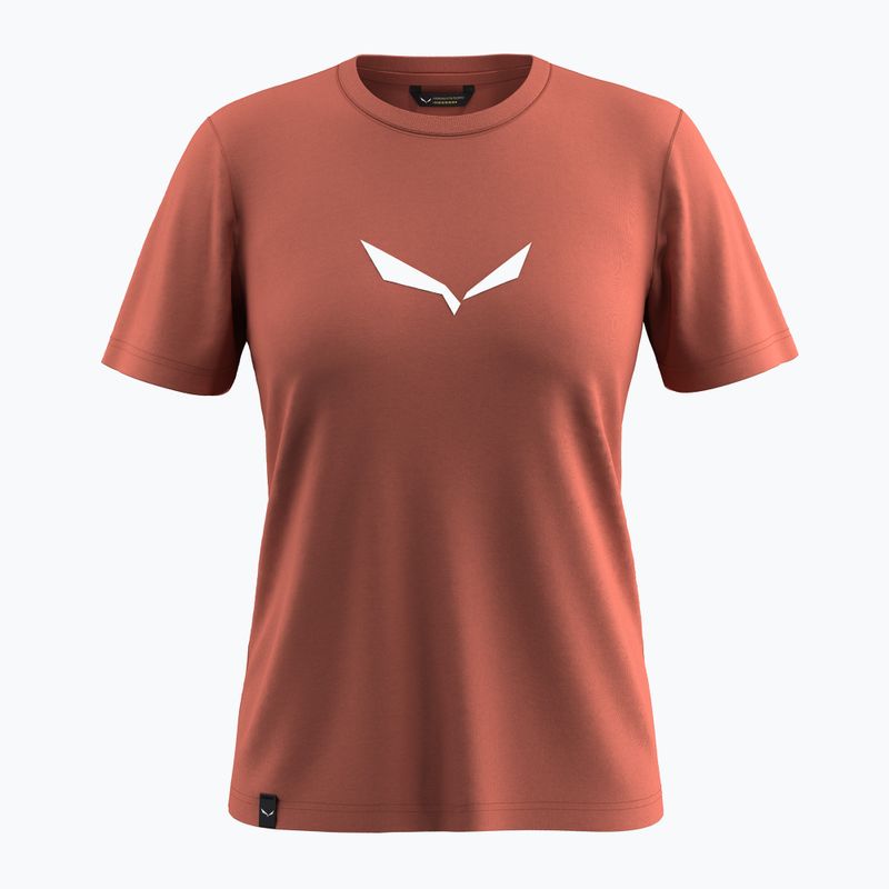 Дамска тениска Salewa Solid Dry etruscan red