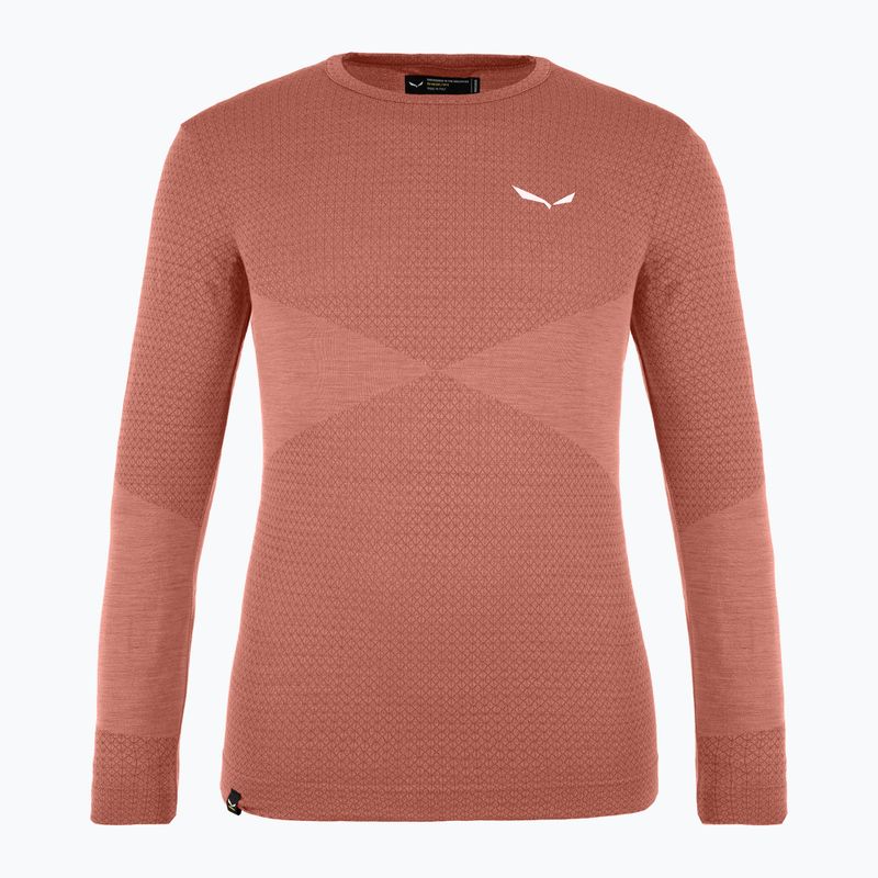 Детски термо лонгслив Salewa Zebru Med Warm AMR Etruscan Red
