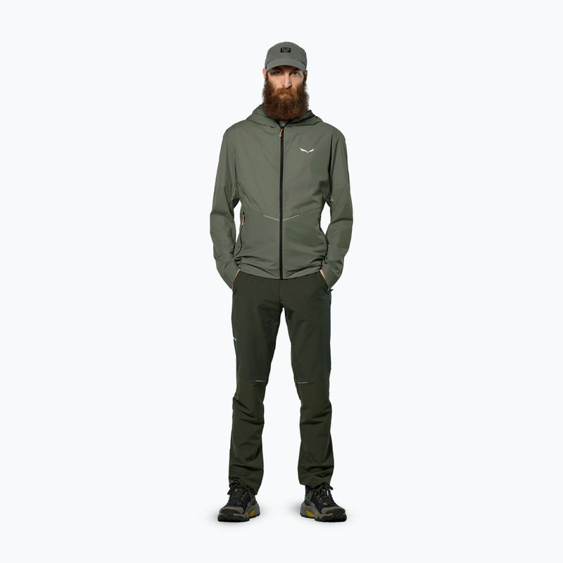 Мъжко яке против вятър Salewa Pedroc Wind Hood faded green 2