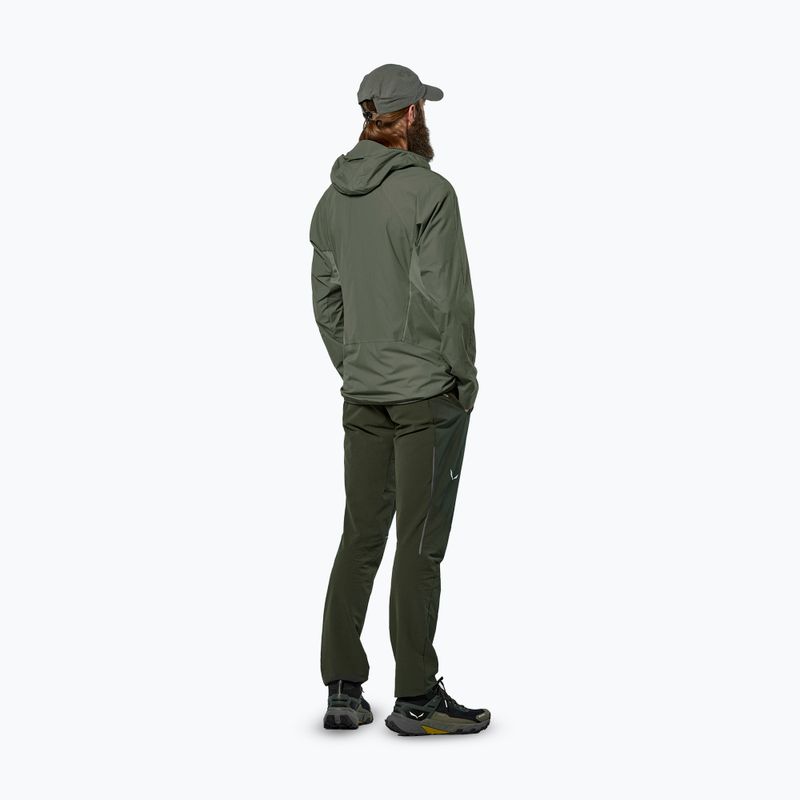 Мъжко яке против вятър Salewa Pedroc Wind Hood faded green 3