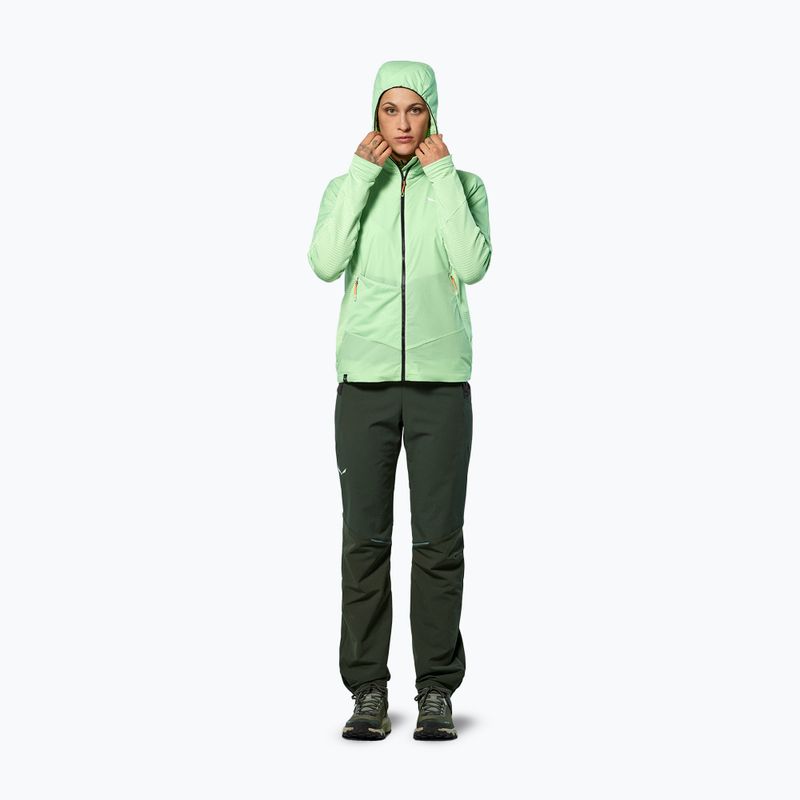 Дамско ветроустойчиво яке Salewa Pedroc Polarlite Wind Hood pastel green 2