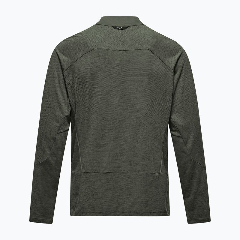 Мъжка блуза с дълъг ръкав Salewa Pedroc Dry Wind Half Zip Tee faded green 7