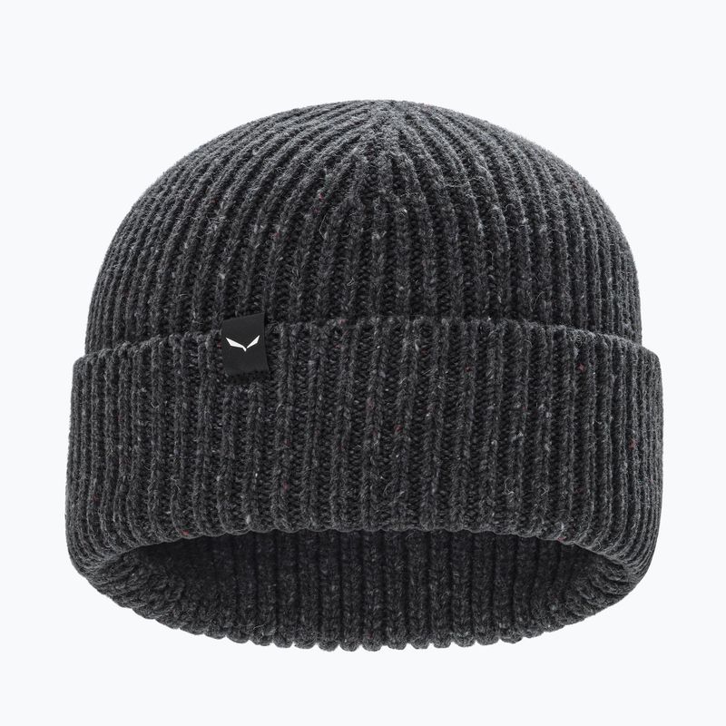 Зимна шапка Salewa Re-Zebru Knit dark grey melange